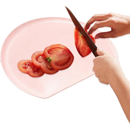 Round TPU Chopping Mat, Semi Circle, Non-Slip, Hi-Temp Safe, for Kitchen