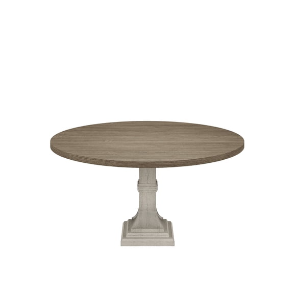 Round Table 59" in Diameter | Perfect for Group Meals | Made of MDF with Natural Grain Variation | Overcomes Problem of Weak Tables