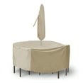thumbnail image 1 of Round Table & Chair Cover for 48"-54" table for 4-6 High Back Chairs; 30" height, 1 of 3