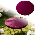 thumbnail image 1 of Round Table Cloth, Reversible Waterproof Stain Resistant Elastic Stretch Tablecloth, Wipe Clean Table Cover for Outdoor/Indoor Use,80CM, Red, 1 of 6