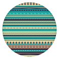 thumbnail image 1 of Round Table Cloth with Elastic Edge Boho Floral Pattern 44 Inch Fits 38-42 Tables Liquid Resistant Christmas Party, 1 of 7