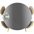 thumbnail image 1 of Round Table Cover 45-54 Inch Ombre Charcoal Gray Waterproof Reusable Table Cloth Round Fitted Vinyl Tablecloth with Elastic Edged for Parties Outdoors, Solid Color Gradient Minimalist Modern, 1 of 9