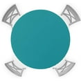 thumbnail image 1 of Round Table Cover 36-44 Inch, Waterproof Reusable Table Cloth Round Fitted Vinyl Tablecloth with Elastic Edged for Parties Outdoors, Aqua Turquoise Solid Color, 1 of 4