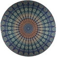 thumbnail image 1 of Round Table Cover Bohemia Indian Mandala Table Cloth Fabric Peacock Father Tablecloth Mediterranean Style Kitchen Round TableCloth Boho, 1 of 4