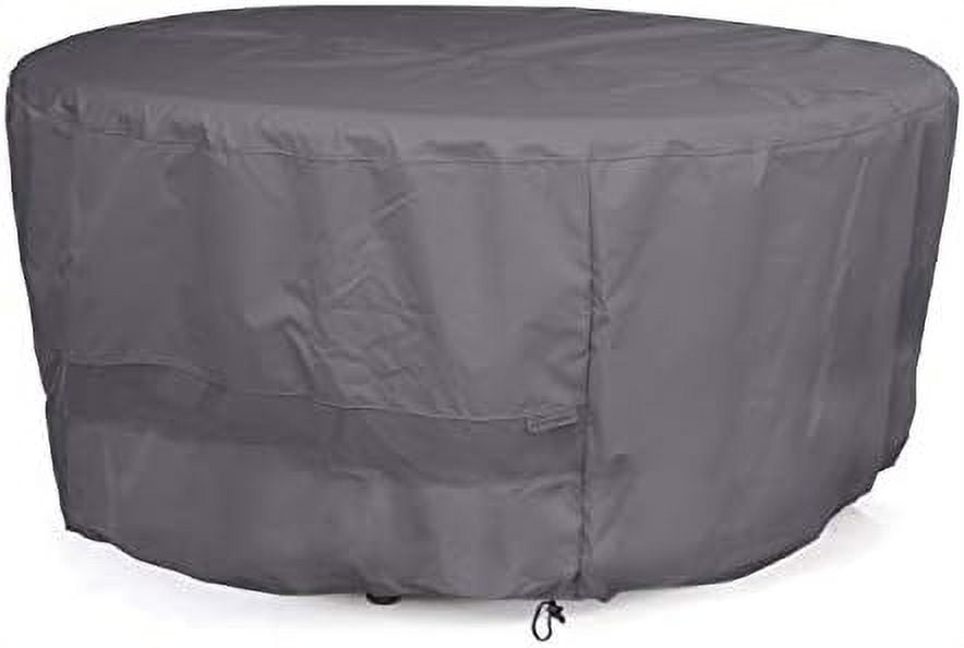 Round Table Cover WaterResistant Polyester, Mesh Ventilation, Patio