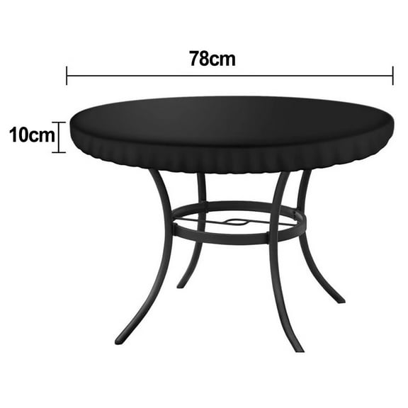 Round Table Cover With Adjustable Drawstring Perfect For Outdoor Dining Tables
