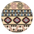 thumbnail image 1 of Round Table Cover with Elastic Edge and Boho Floral Pattern, 44 Inch Fits 38-42 Inch Tables Easy Clean, 1 of 7