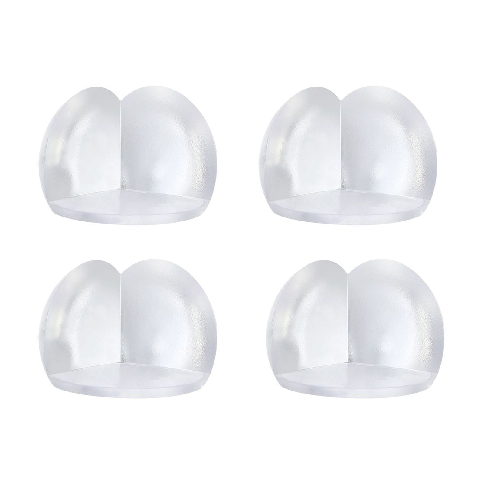A Round Table Edge Corner Guards Transparent Safety Bumpers 4Pcs Kids ...