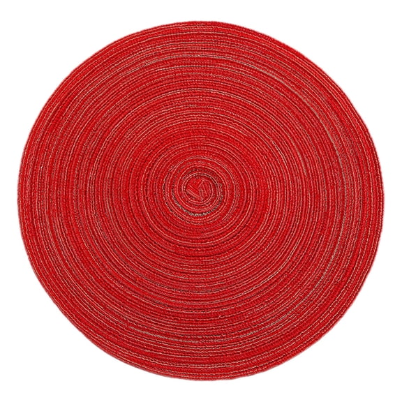 Round Table Placemat, Torqee Washable Heat Insulation Pad, Dining Table Surface Mat, for Daily Meal Serving, Kitchen Table Use and Hot Dish Placement