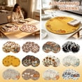 thumbnail image 1 of Round Table Placemats, Fall Pumpkins for Home Decor, Pumpkin Table Decor, Rustic Farmhouse Decor, 14 Inch Diameter Set of 4 Waterproof Round Placemats with Blue White Pumpkin Fall, 1 of 6