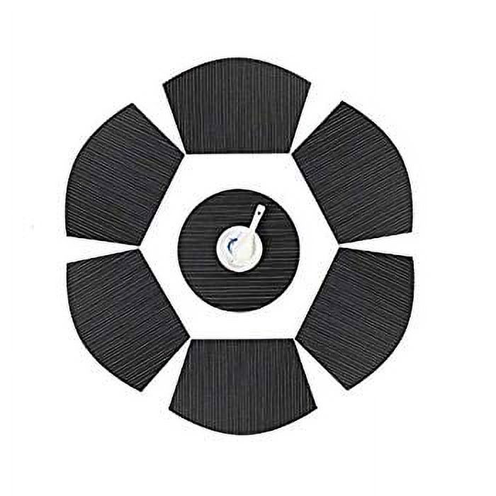 Round Table Placemats Wedge Shaped Place Mat with Centerpiece Round Mat