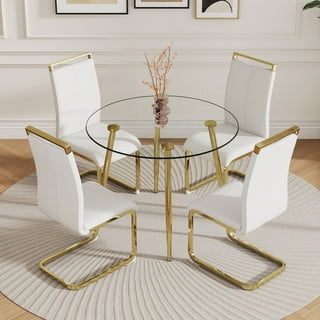 Glass Round Dining Table Sets in Dining Room Sets Walmart
