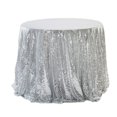 thumbnail image 1 of Round Table With Sequined Small Tablecloth, 60Cm, 1 of 4