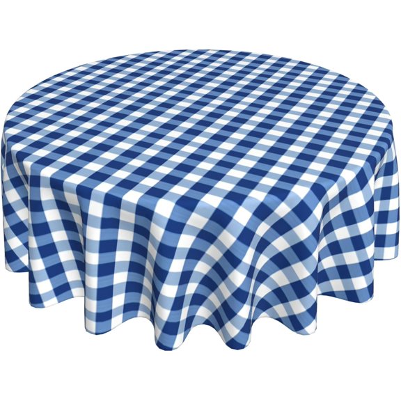 Round Tablecloth 60 Inch, Royal Blue Tablecloth Round Water Resistant Table Cover Tablecloth Protector for Dining Table, Buffet Parties and Camping