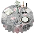 thumbnail image 1 of Round Tablecloth 60 x 60 Inch flower Round Table Cover Spring Summer for Picnic Party Dinner, 1 of 5