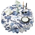 thumbnail image 1 of Round Tablecloth 60x60 Inch Round Spring Summer flower Table Cover for Dinner Party Picnic, 1 of 5
