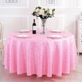thumbnail image 1 of Round Tablecloth, 70 Inch Polyester Table Cover for Dining, Wedding and Party Table Cloth, Jacquard Decorative Tablecloth for Home and Events, 1 of 6