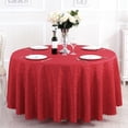 thumbnail image 1 of Round Tablecloth, 70 Inch Polyester Table Cover for Dining, Wedding and Party Table Cloth, Jacquard Decorative Tablecloth for Home and Events, 1 of 6
