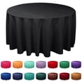 thumbnail image 1 of Round Tablecloth 70 Inch Round, Stain and Wrinkle Resistant Fitable Table Cloth Reusable and Washable Polyester Fabric Table Covers for Party, Wedding and Banquet Decoration Light Purple 3, 1 of 9