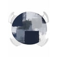 thumbnail image 1 of Round Tablecloth Abstract Vintage Elastic Edge Fitted Art Oil Painting Pigment Plastic Table Cover,Waterproof Oil Proof for Dinner,Outdoor, Picnic, 45"- 54" DIA Tables Midnight Blue, 1 of 8