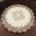 thumbnail image 1 of Round Tablecloth, Damask Floral Lace Tablecloths Table Cloth for Dining Room Kitchen Home Decor, 1 of 3