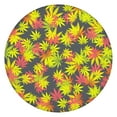 thumbnail image 1 of Round Tablecloth with Elastic Edge, Waterproof Vinyl Featuring Marijuana Leaf and Minimalist Cannabis Designs, Backed Non-Slip Table Cover Fits 44-50 Inch Round Tables, 1 of 7