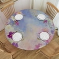 thumbnail image 1 of Round Tablecloth Fitted Table Cover, Elastic Tablecloths Outdoor Indoor Stretch Cloth Tablecover for, 1 of 8