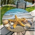 thumbnail image 1 of Round Tablecloth, Home Indoor Outdoor Patio Waterproof Wipeable Table Cover Fit 46"-50" Table, 52Inch Tablecover, Seastar, 1 of 6