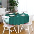 thumbnail image 1 of Round Tablecloth for Home, Pub, and Restaurant Use, Made of Durable Polyester Fiber, Wrinkle Resistant and Easy to Clean, Ideal for Dining, Parties, and Everyday Decor, 1 of 6