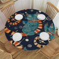 thumbnail image 1 of Round Tablecloth Round Tablecloth with , Oil Proof Table Cloth Wipe Clean Table Cover, 1 of 8