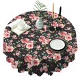 thumbnail image 1 of Round Tablecloth Spring Summer 60x60 Inch Round Table Cover flower for Dinner Party Picnic, 1 of 5