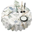 thumbnail image 1 of Round Tablecloth Spring Summer 60x60 Inch flower Table Cover Round for Party Dinner Picnic, 1 of 5