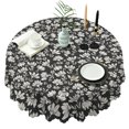 thumbnail image 1 of Round Tablecloth Spring Summer Table Cover flower 60 x 60 Inch Round for Party Dinner Picnic, 1 of 5