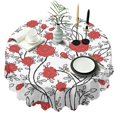 thumbnail image 1 of Round Tablecloth Spring Summer flower 60 x 60 Inch Table Cover Round for Party Dinner Picnic, 1 of 5