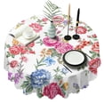 thumbnail image 1 of Round Tablecloth Spring Summer flower 60x60 Inch Table Cover for Party Dinner Picnic Round, 1 of 5