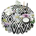 thumbnail image 1 of Round Tablecloth Spring Summer flower Table Cover Round 60x60 Inch for Party Dinner Picnic, 1 of 5