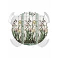 thumbnail image 1 of Round Tablecloth Teal Green Butterfly Elastic Edge Fitted Leaves Floral Plastic Table Cover,Waterproof Oil Proof for Dinner,Outdoor, Picnic, 45"- 54" DIA Tables, 1 of 8