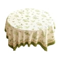 thumbnail image 1 of Round Tablecloth, Washable Table Cover, Stain Resistant Polyester Tablecloth for Coffee Table, Dining Table, Living Room, Bedroom, 1 of 7