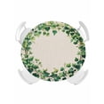 thumbnail image 1 of Round Tablecloth Watercolor Green Vine Elastic Edge Fitted Rustic Farmhouse Beige Plastic Table Cover,Waterproof Oil Proof for Dinner,Outdoor, Picnic, 55"- 60" DIA Tables, 1 of 8