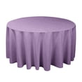 thumbnail image 1 of Round Tablecloth, Waterproof & Stain Resistant Table Cloth Wrinkle Free Fabric Washable Polyester Table Cover for Spring/Party/Outdoor(55Inch,Light Purple), 1 of 8
