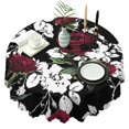 thumbnail image 1 of Round Tablecloth flower Spring Summer 60 x 60 Inch Round Table Cover for Party Picnic Dinner, 1 of 5