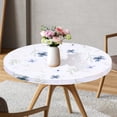thumbnail image 1 of Tcwhniev Round Tablecloth for 40inch Diameter, Wipeable Polyester Table Cover, Elastic Edge, Decorative Table Cloths for Indoor or Outdoor, 1 of 7