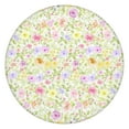 thumbnail image 1 of Round Tablecloth with Elastic Hem and Elegant Floral Pattern, Water-Resistant Polyester Fabric, Fits 44-52 Inch Tables, Extra Large, 1 of 7