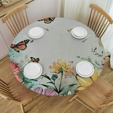 Round Tablecloth with Elastic,