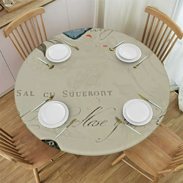 Round Tablecloth with Elastic,