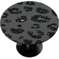 thumbnail image 1 of Round Tablecloths with Elastic Edge Leopard Animal Purple Skin Fitted Round Table Cloth Small Wipeable Washable Circle Table Covers for Dinner Patio Party Indoor Outdoor Kitchen Decor (Fit 40-44 In), 1 of 6