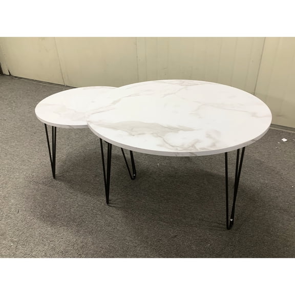 Round Tabletop & Metal Frame | Used as Side or Corner Tables in Different Rooms | Safe, Long - lasting Coffee Tables