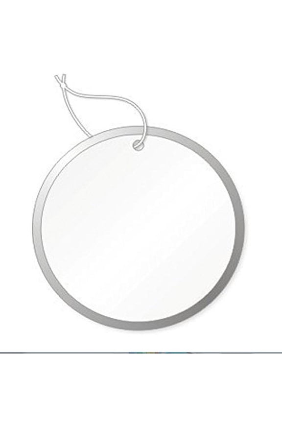 Round Tags with Metal Rims, 2-1/4 inch, White with Knotted String Attached, Box of 500