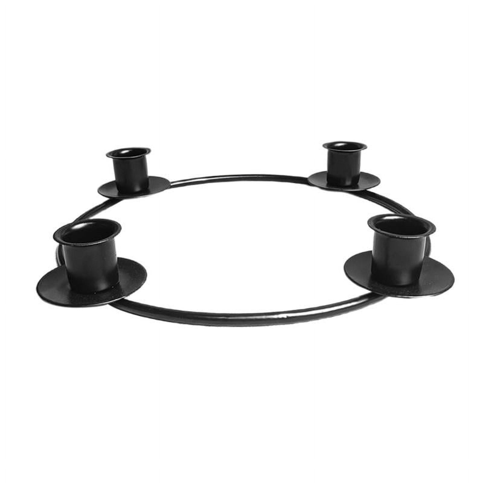 Round Taper Candle Holder Metal Christmas Advent Candlestick Candelabra Stick Holders