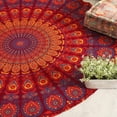 thumbnail image 1 of Round Tapestry Wall Hanging Ombre Hippie Mandala Bohemian Hippy Intricate Indian Tapestries Tablecloth 60 Inches, 1 of 8